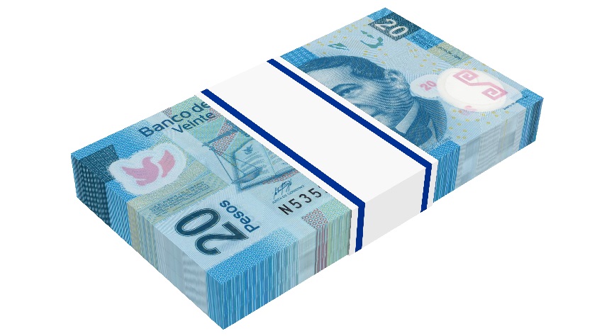 Des Pesos, la monnaie mexicaine avec laquelle vous paierez les soins de santé reçus au Mexique.
